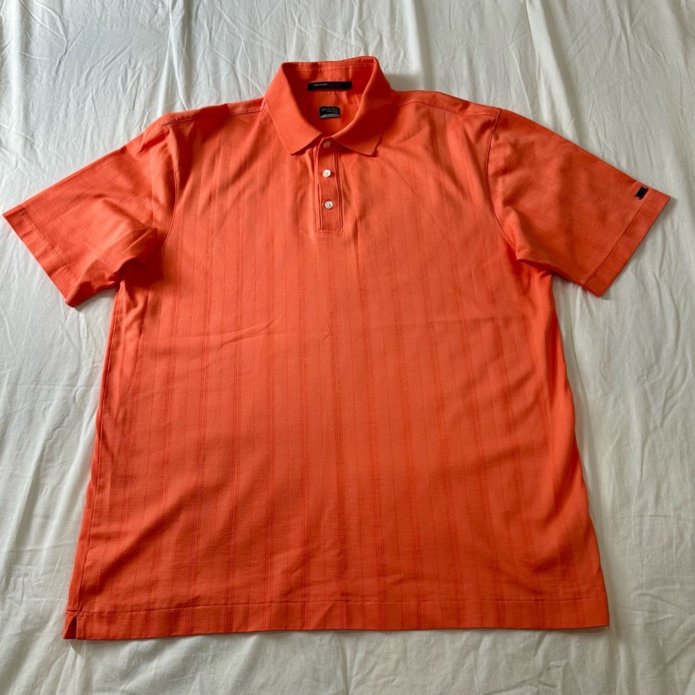 Nike Tiger Woods Golf Collection Men's Orange Polo Shirt